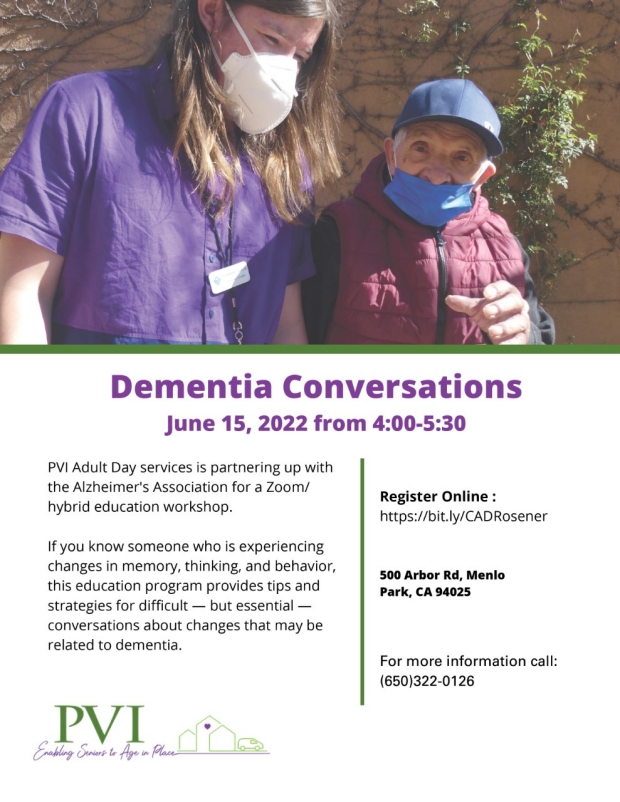 Dementia Conversations Driving, Doctor Visits, Legal & Financial Planning - In Person - Webinar