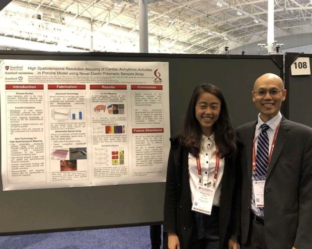 Xinyuan (Lisa) Zhang, presenting at HRS 2018 in Boston, and Dr. Lee