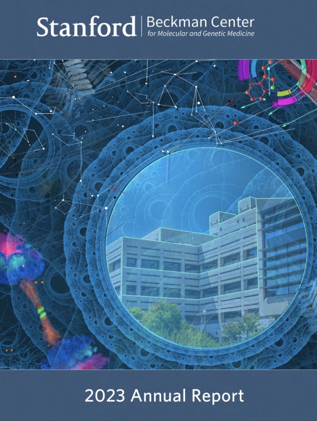 2022 annual report cover image with cell graphics