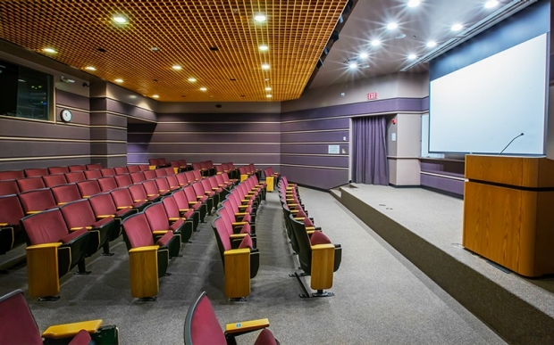 Munzer auditorium seating and stage