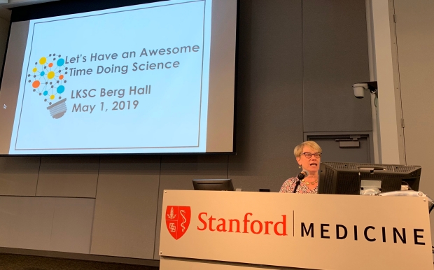 Martha Cyert at the 2019 Awesome Science Symposium