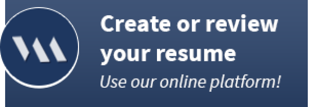 Create or review your resume - use our online platform