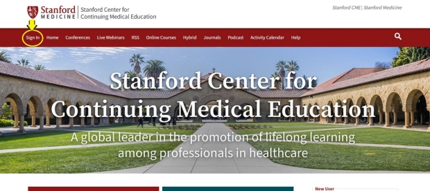 Stanford CME Portal image