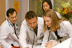 Medical students at Stanford School of Medicine