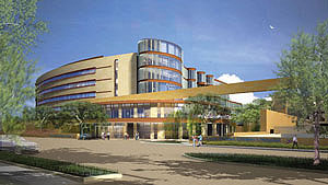 The planned addition to Lucile Packard Children's Hospital