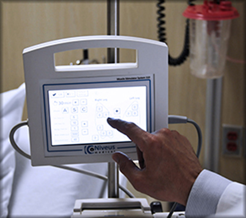 The user interface enables quick and easy treatment customization for each individual patient.