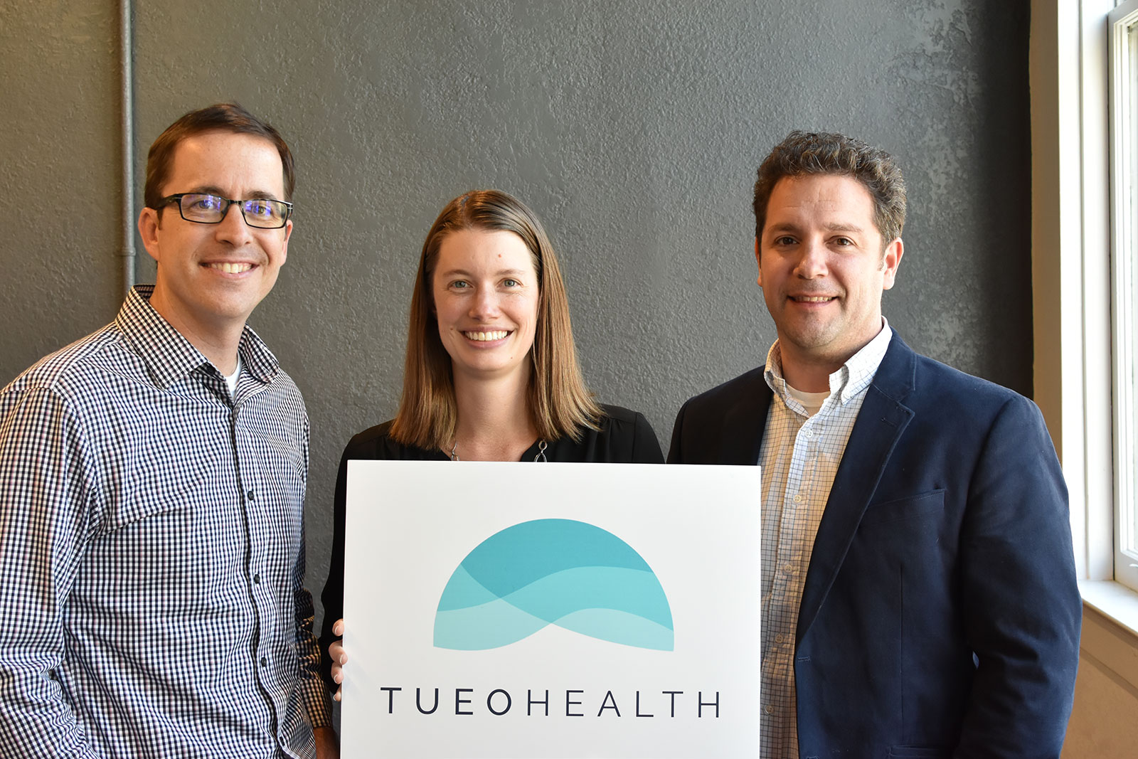 Todd Murphy, Bronwyn Harris, and Michael Carchia of Tueo Health.