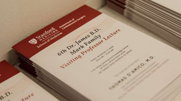 6th Annual Dr. James B.D. Mark Family Visiting Professor Lecture event brochure