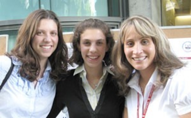 Katie and Julia Ransohoff with Sonja Schrepfer
