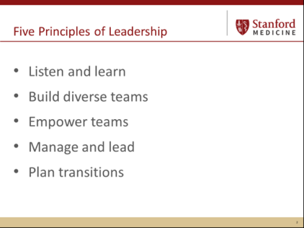 Five Principles of Leadership