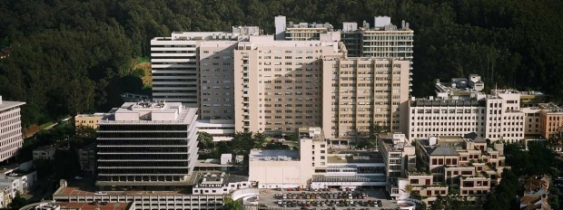 Aerial shot of  UCSF campus