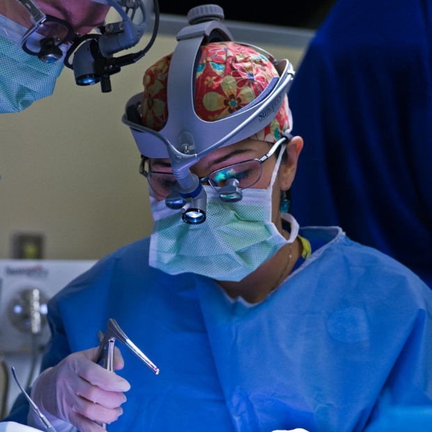 Dr. Kossler in surgery