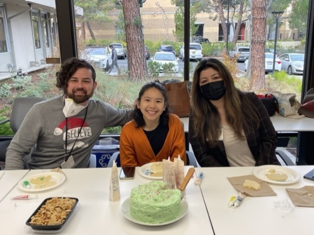 Devin, Holly & Anabel at adolescent medicine cookie decoration contest
