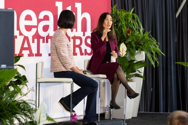 Tamiko Katsumoto, MD, discusses food as medicine at Health Matters. Photo by Steve Fisch.