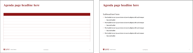 slide type agenda