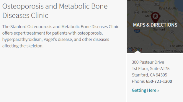 Osteoporosis and Metabolic Bone Diseases Clinic