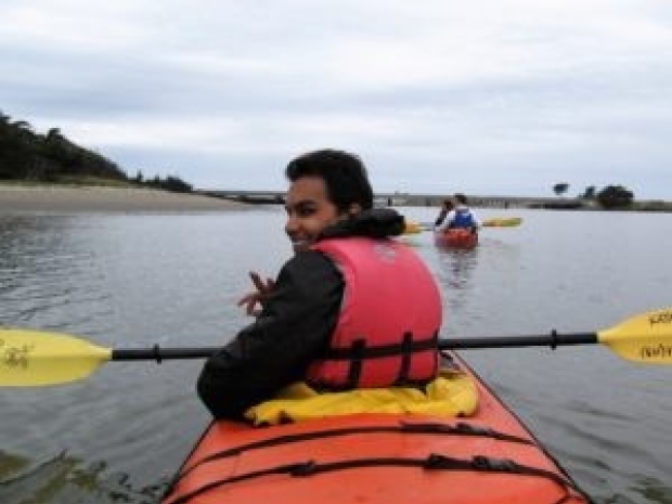 Tanmay Chavan in kayak