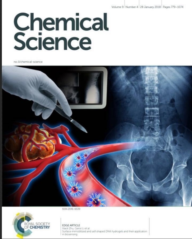 Chemical Science inside cover, vol 9, issue 12 by Zhen Cheng lab