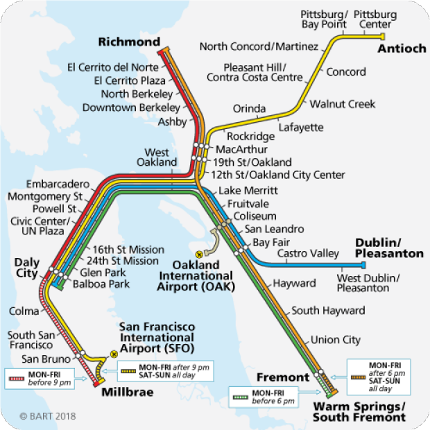 Bart System Map