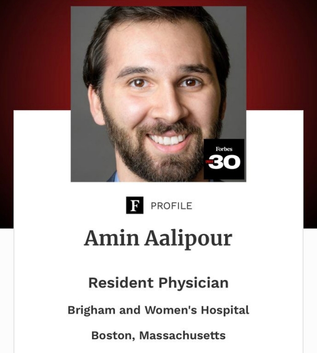 Amin Aalipour - Forbes 30/30