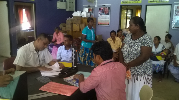 Medical Officers Seeing Patients at CAPD Clinic, Divisional Hospital, Girandurukotte
