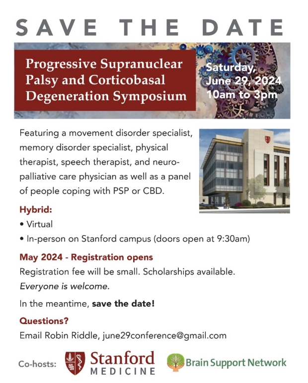 Progressive Supranuclear Palsy and Corticobasal Degeneration Symposium