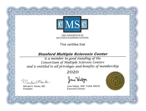 Stanford MS Center Certificate 2020