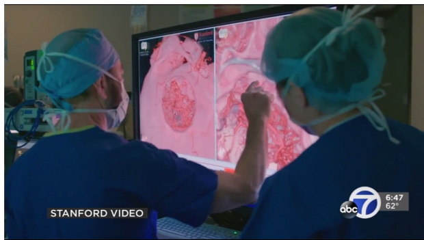 Stanford surgeons use images from virtual reality lab during brain surgery