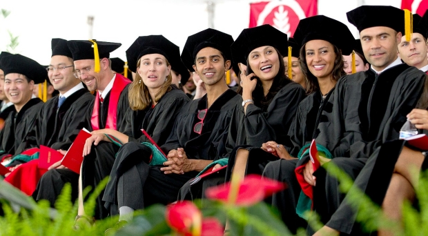 Graduates sitting