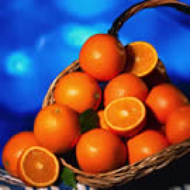 A basket full of oranges