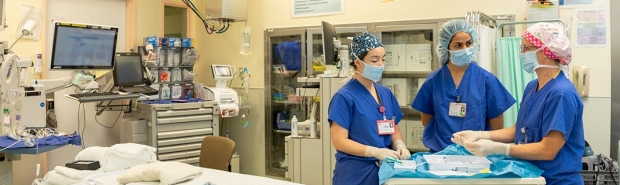 Anesthesiologists in OR setting
