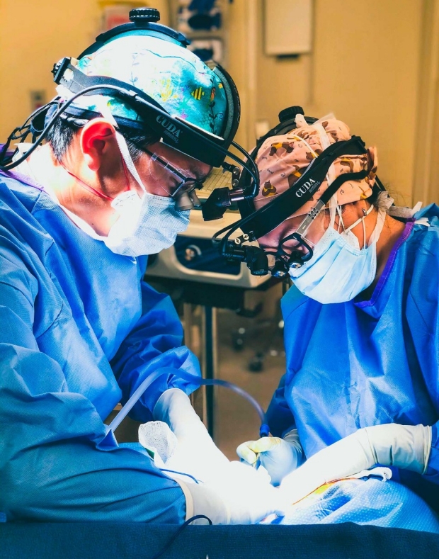 Surgeons operating in the OR