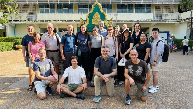 Drs. Chang, Most, Truong and resident Dr. Steven Losorelli with group in Cambodia