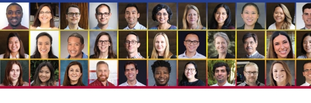 photo composition of Stanford faculty, students and personnel