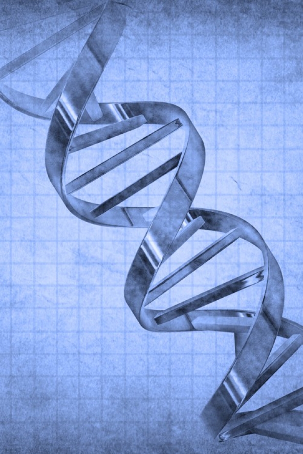 photo of a technical drawing style image of DNA