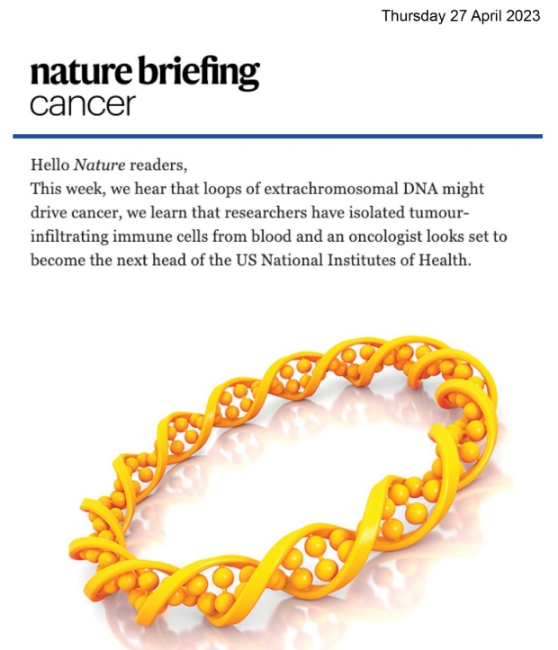 Photo of the front cover of the magazine Nature Briefing