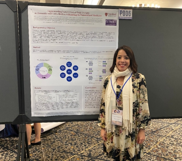 Dr. Carla Abdelnour presenting at the 2022 Clinical Trials on Alzheimer’s Disease (CTAD)