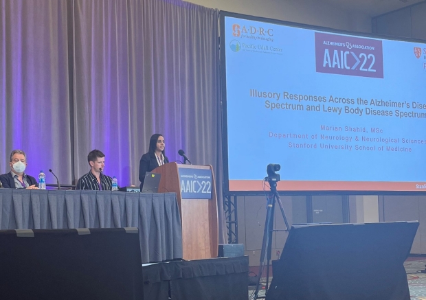 Marian presenting at the 2022 Alzheimer’s Association International Conference (AAIC) in San Diego, CA