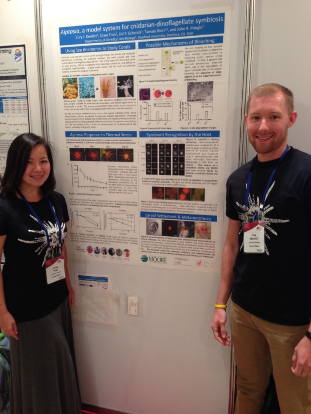 Cawa and Cory at their poster at the ISME Meeting (August 2014)
