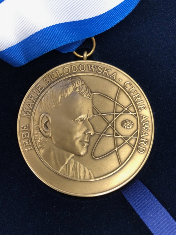 Photo of the IEEE Marie Sklodowska-Curie Award 