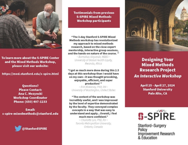 2022 Mixed Methods Research Workshop Page 1 brochure