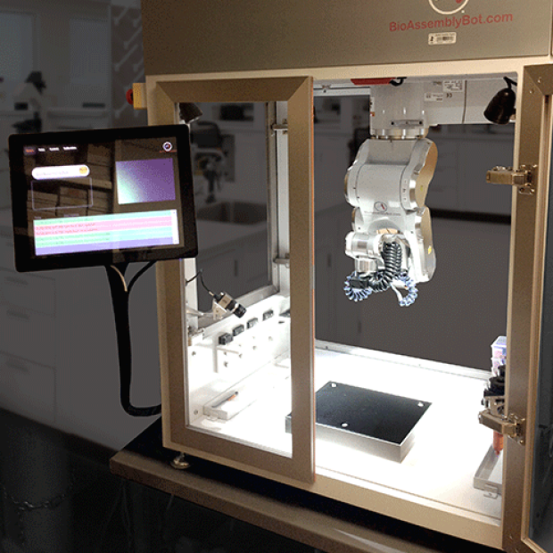 photo of BioAssemblyBot 3D bioprinter in lab