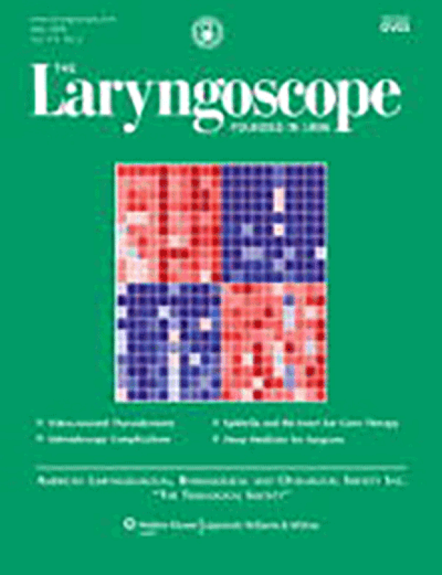 Laryngoscope magazine cover