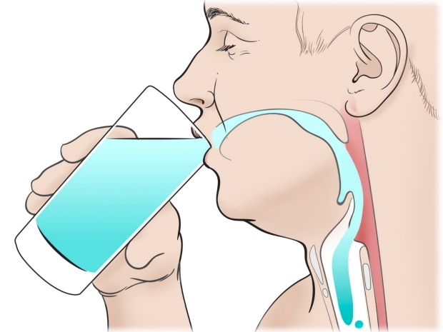 illustration of man drinking water