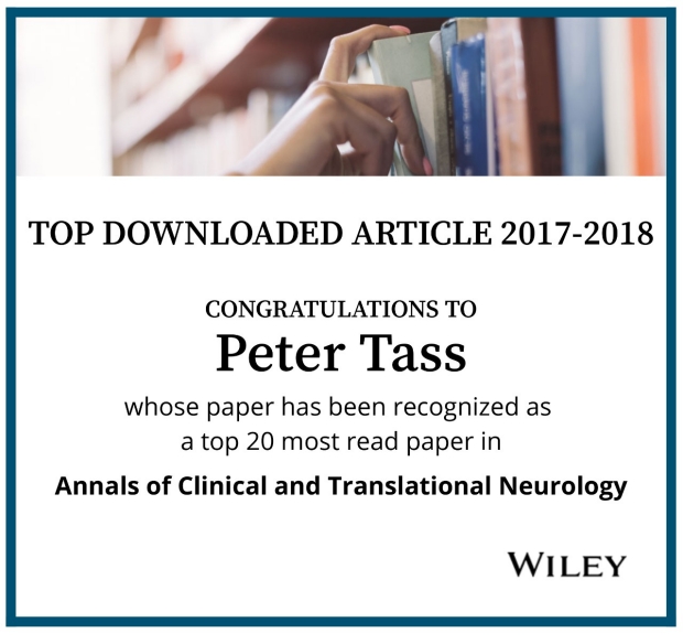 Peter Tass Top Downloaded Article Annals of Clinical and Translational Neurology 2017-2018