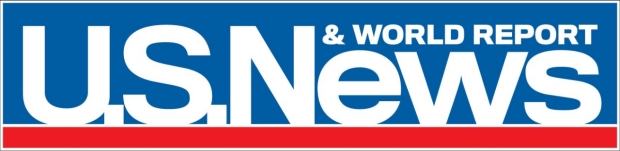 blue and red US News logo