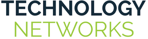blue and green Technology Networks logo