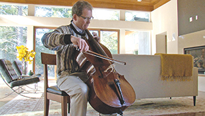 Dean Lloyd Minor playing the cello